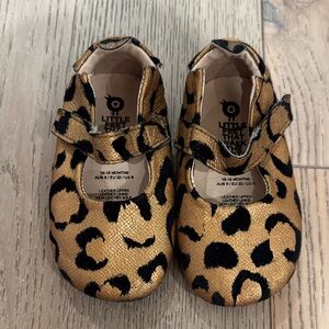Old Soles Gold and Black Baby Shoes